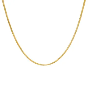 22K Gold Wheat Chain W/ Length 16 inches