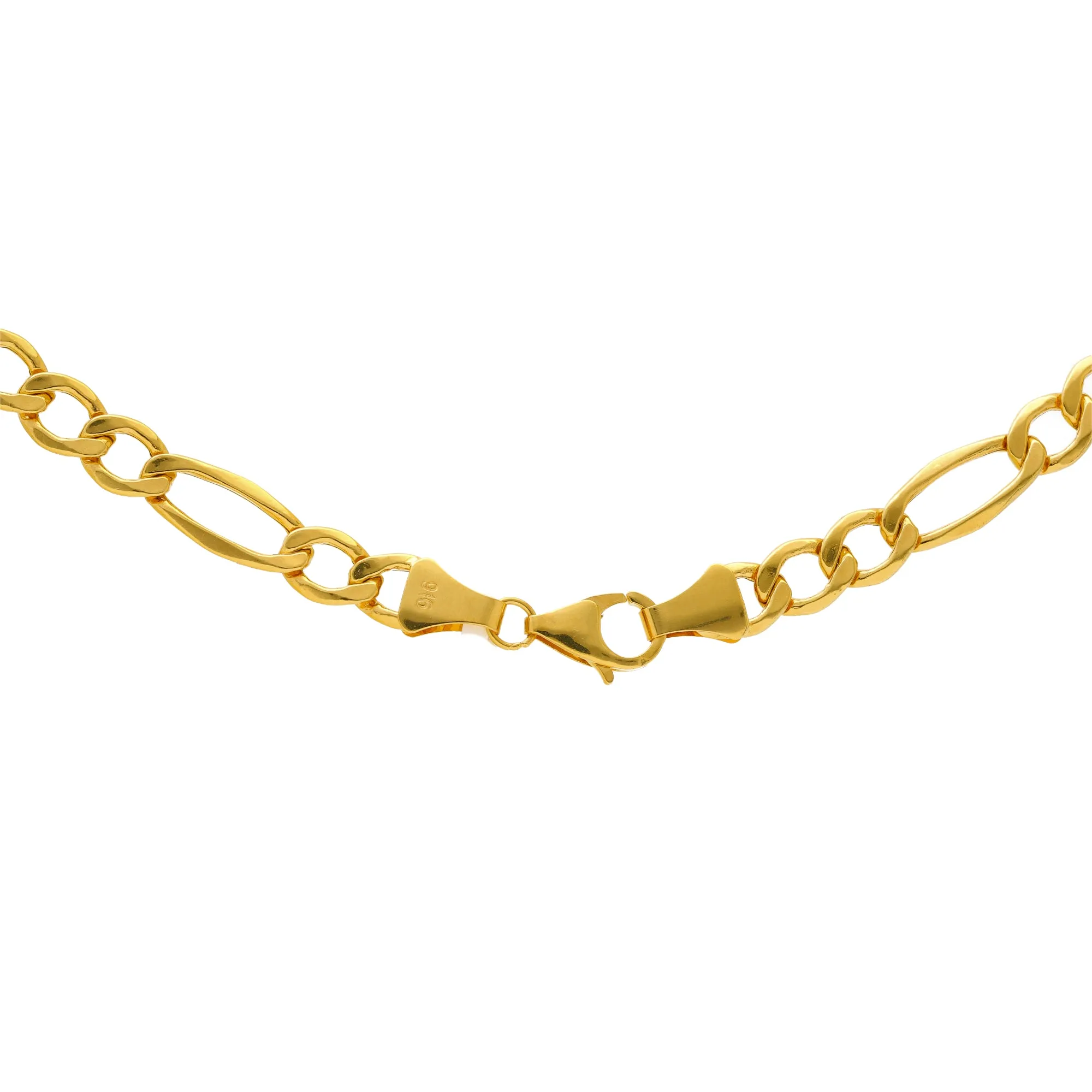 22K Yellow Gold 24in Figaro Chain (20.8gm)