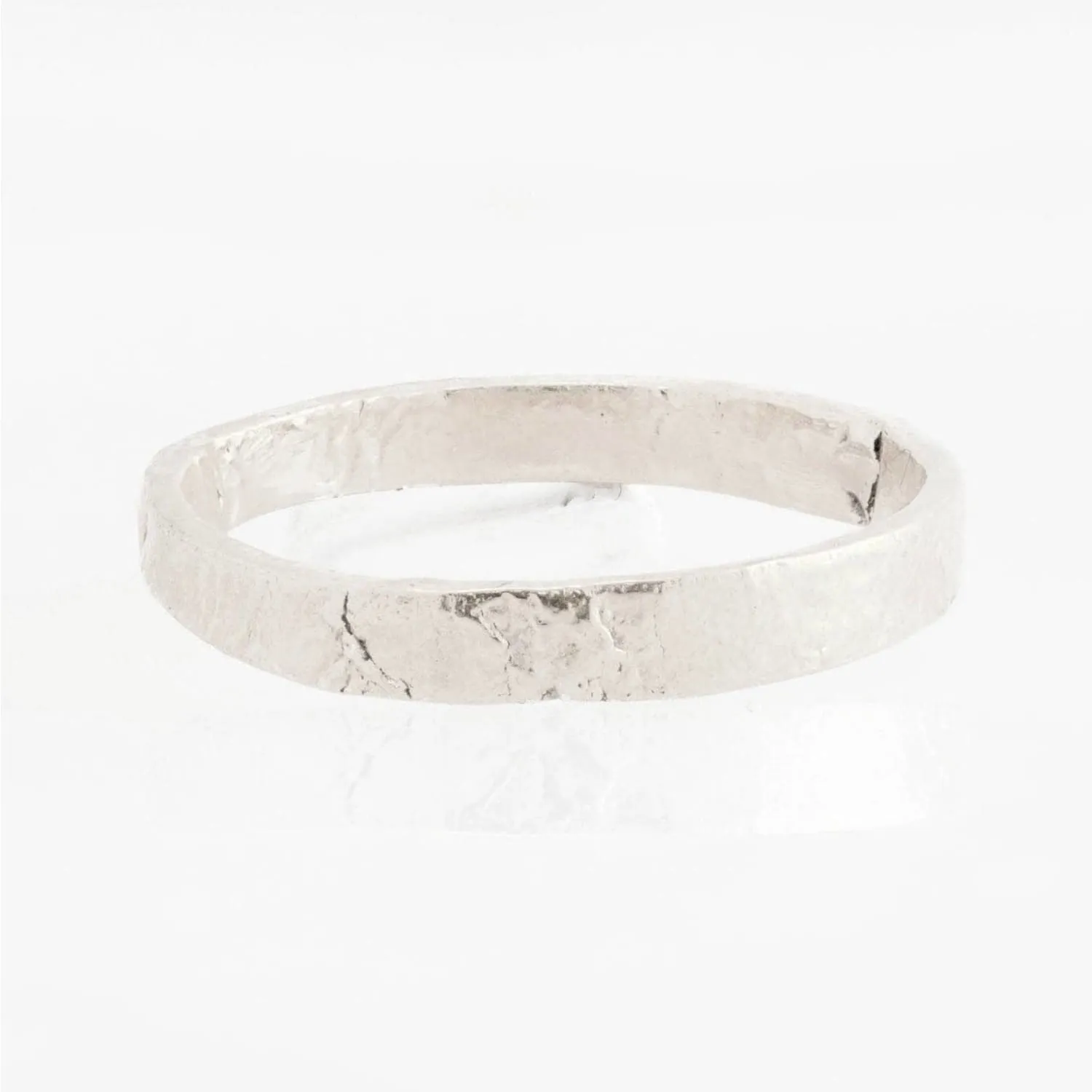 3mm Sterling Silver Textured Band