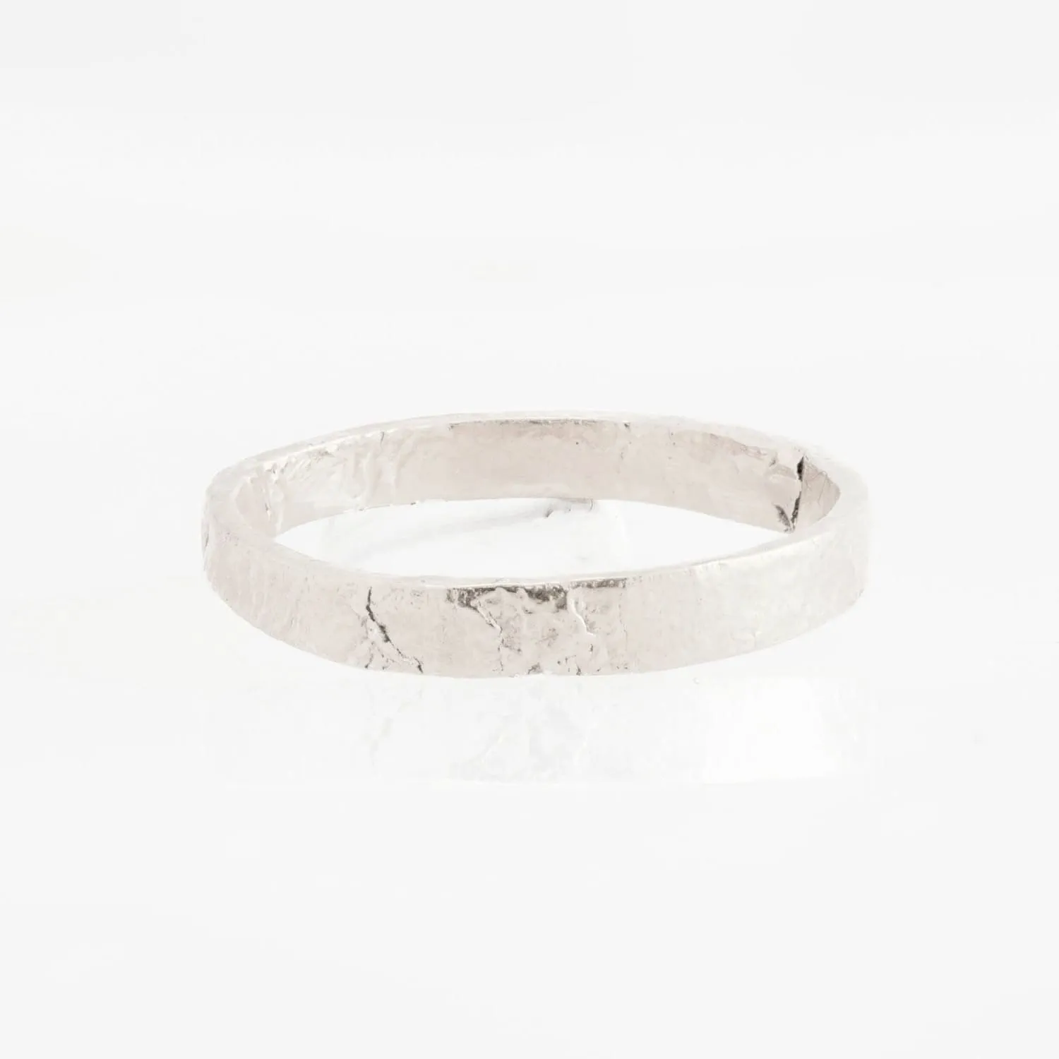 3mm Sterling Silver Textured Band