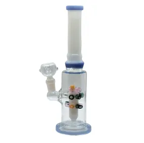 9" Straight Tube Star Perc Bong