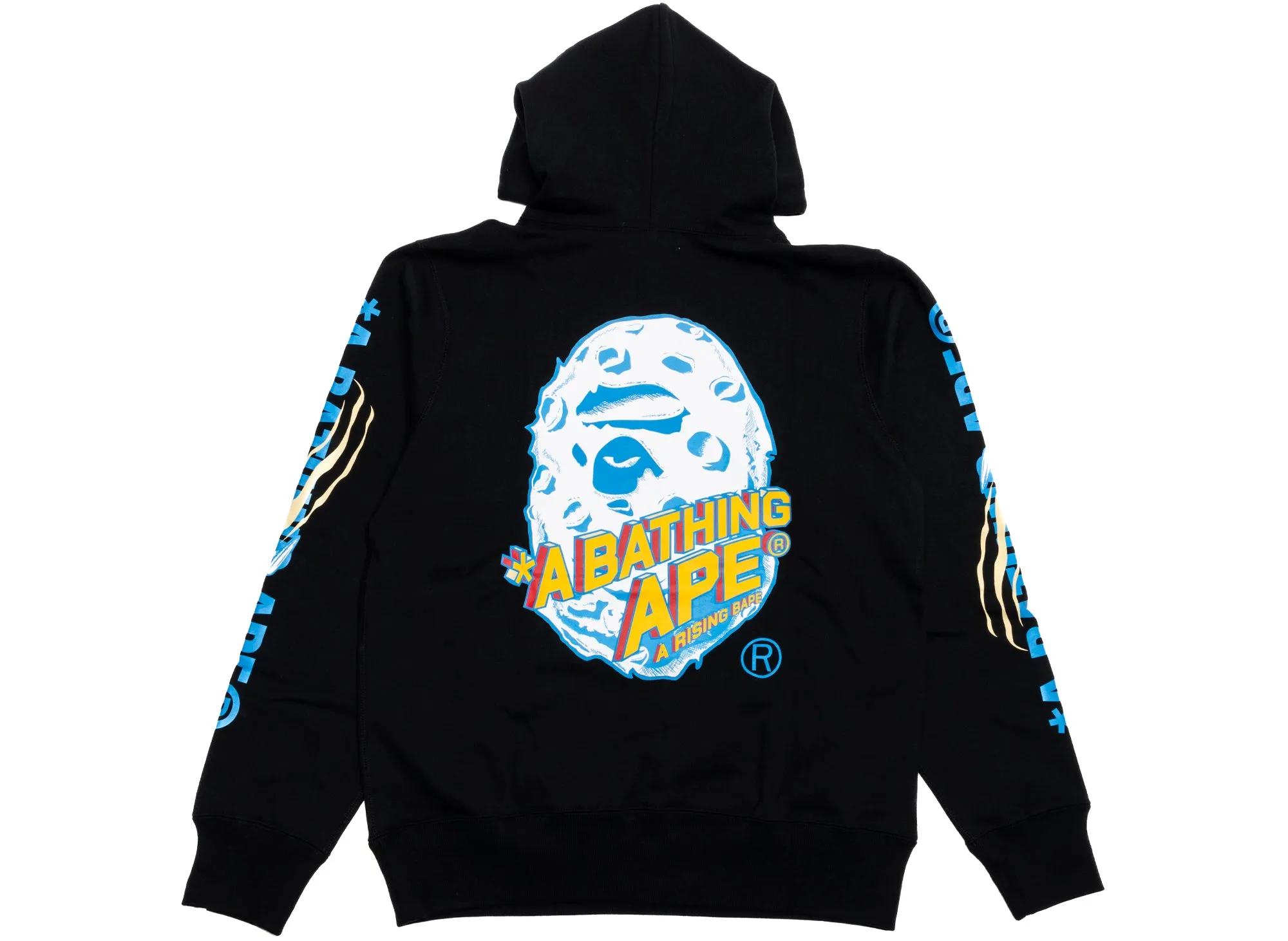 A Bathing Ape Moon Ape Head Pullover Hoodie in Black