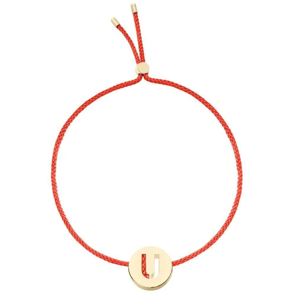 ABC's - U 18K Gold Plated Bracelet