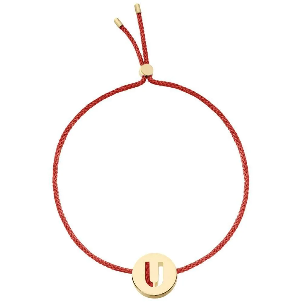 ABC's - U 18K Gold Plated Bracelet