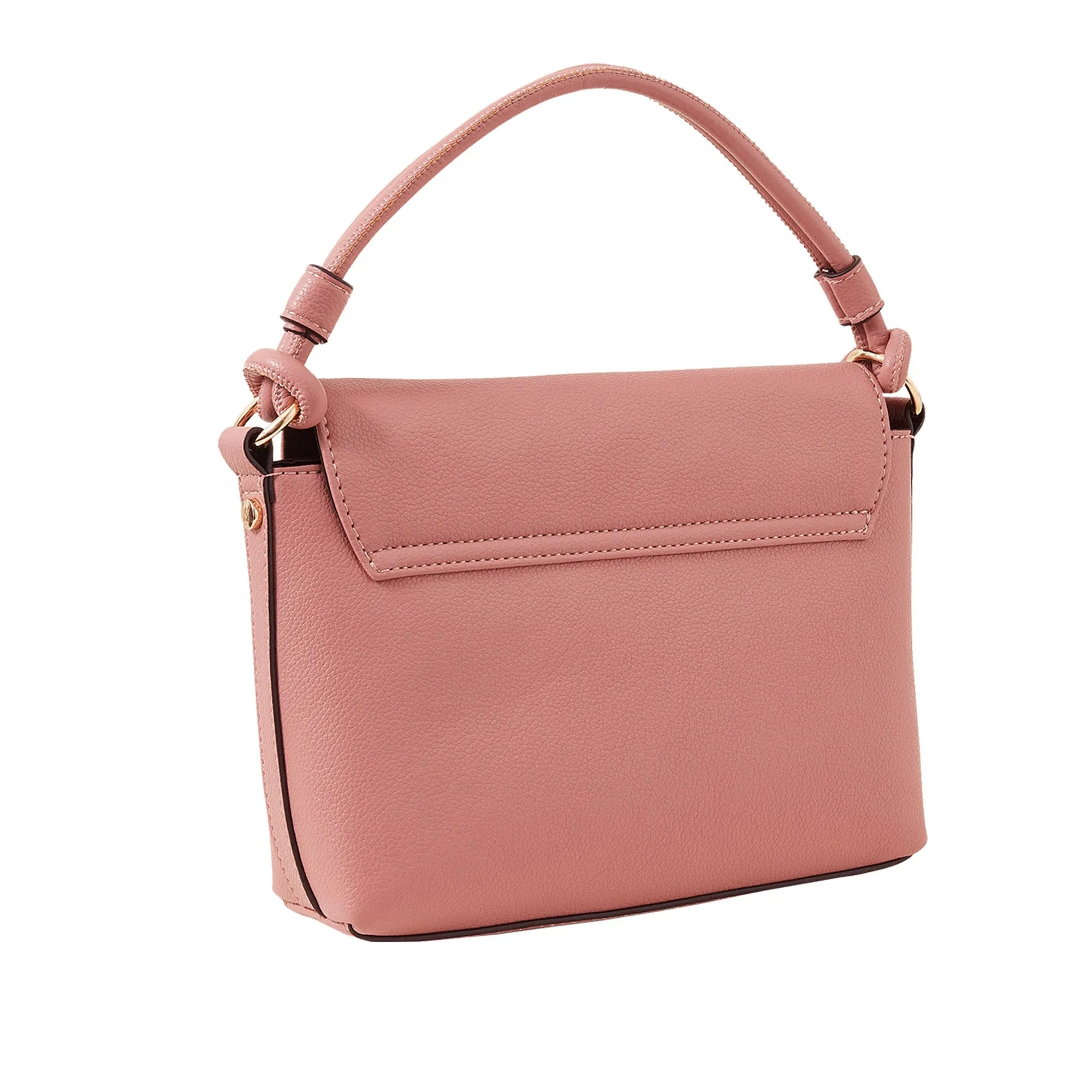 Accessorize London Women's Pink Double Strap Handheld Bag