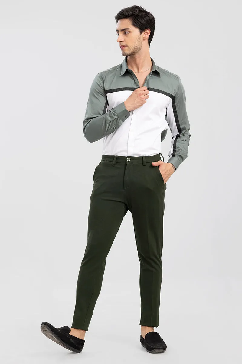 Active Moss Green Stretch Pants