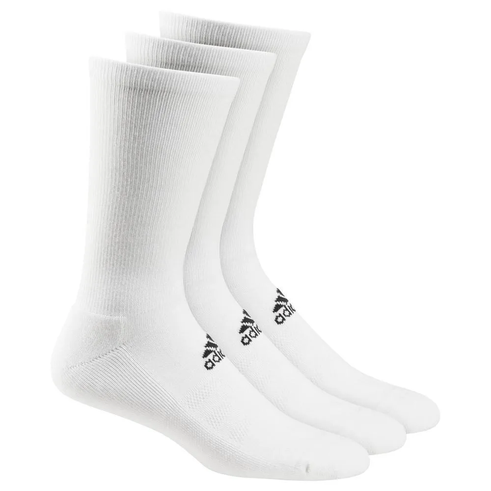 adidas Mens 3-Pack Basic Crew Socks