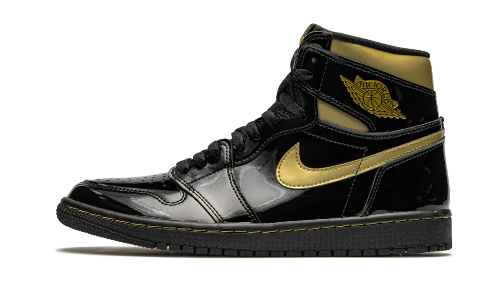 Air Jordan 1 Retro High Black Metallic Gold (2020)