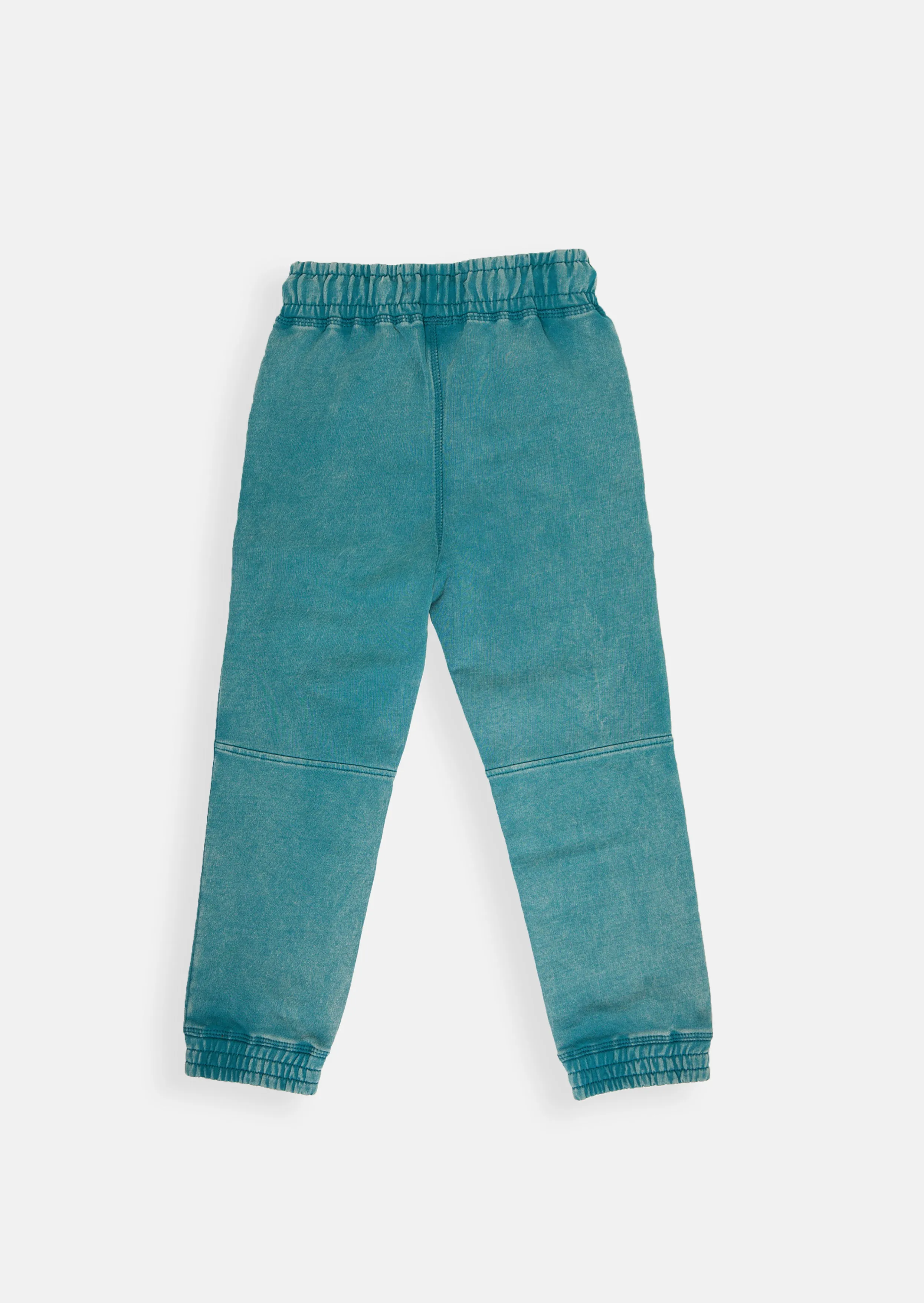 Boys Acid Wash Blue Joggers