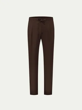 Brown Linen Seaside Trousers