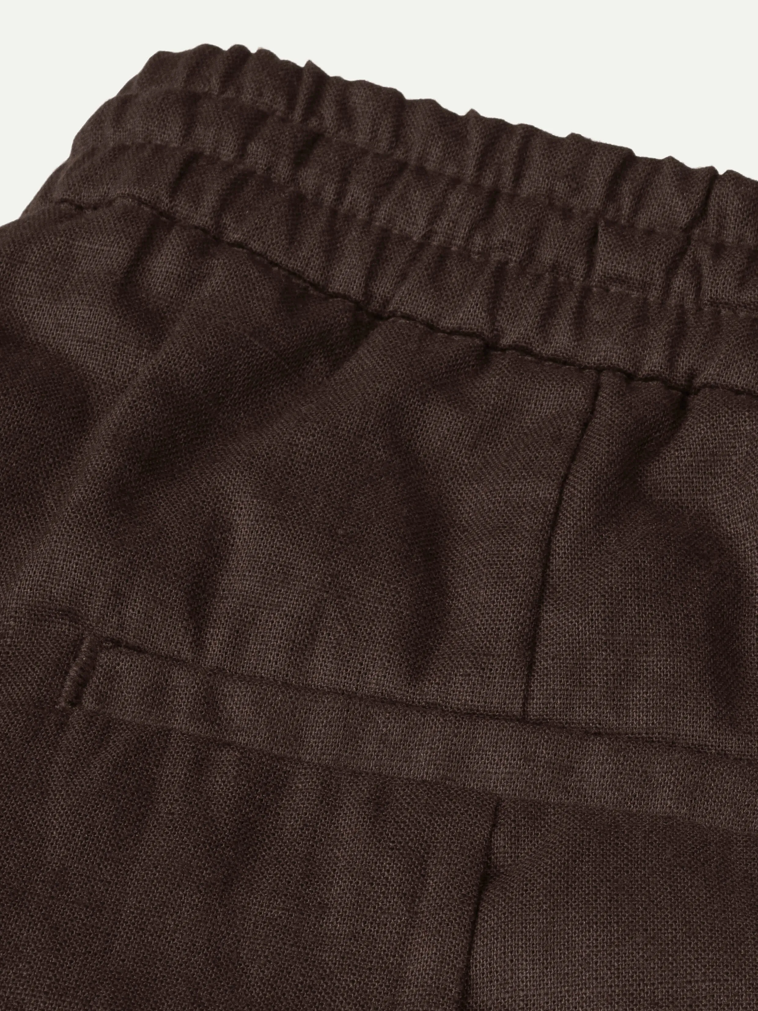 Brown Linen Seaside Trousers