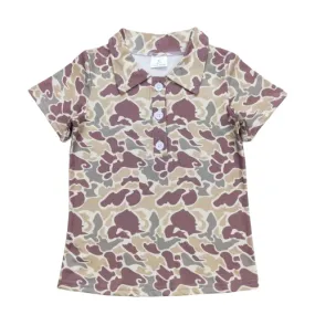 Camo Button Down Western Shirt - Kids Clothes