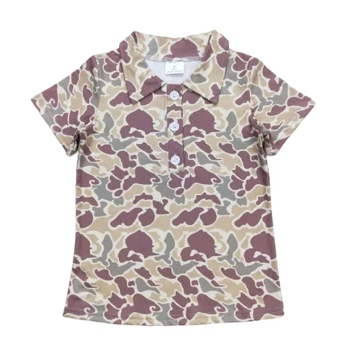 Camo Button Down Western Shirt - Kids Clothes