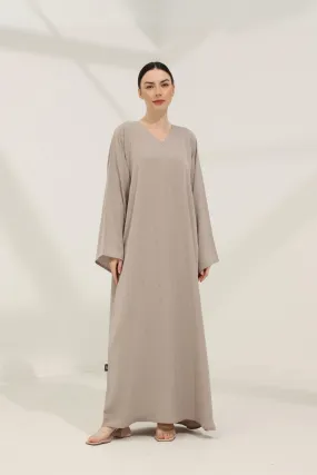 Carlita Abaya in Beige