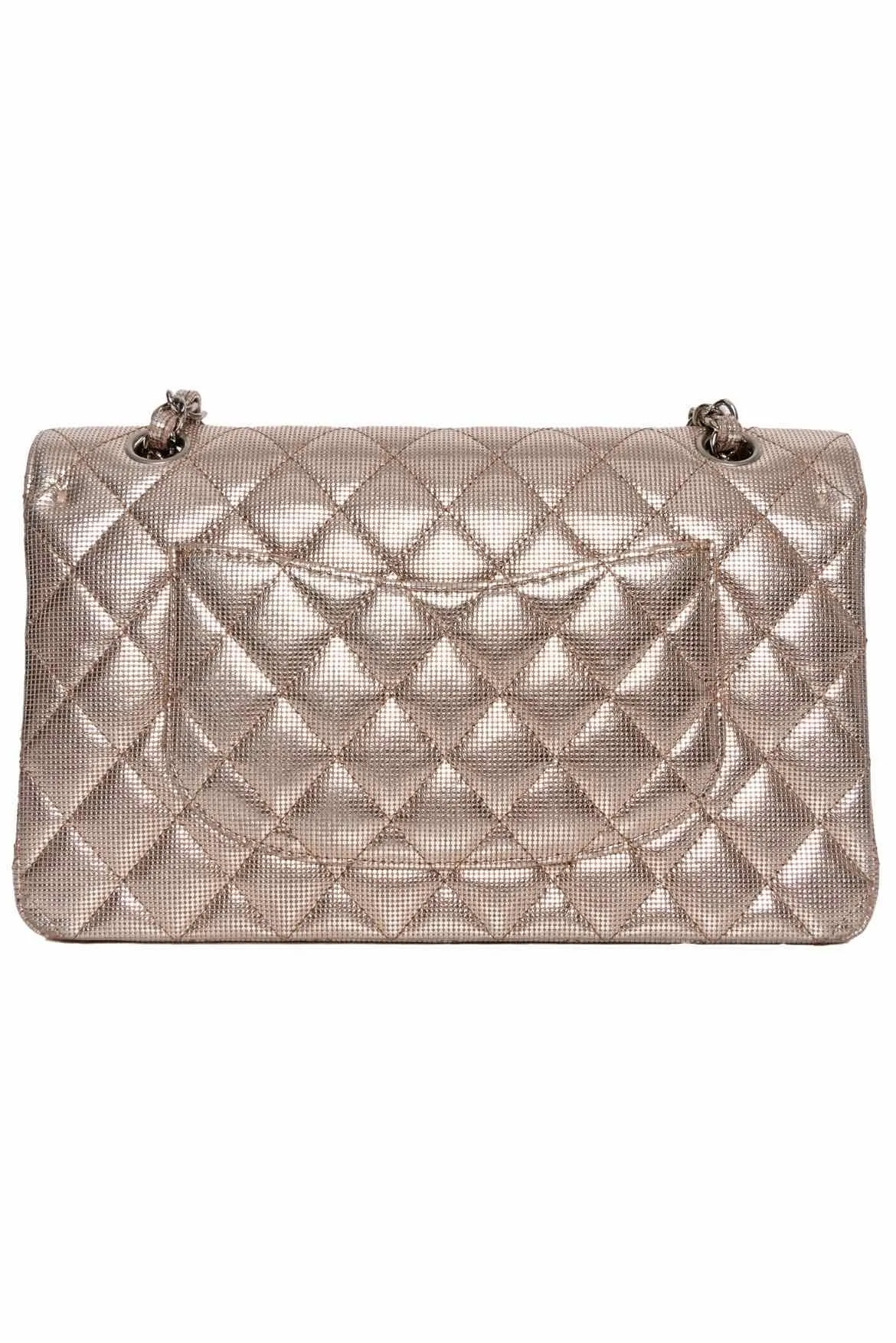 Chanel Purse Metallic Pixel Medium Double Flap