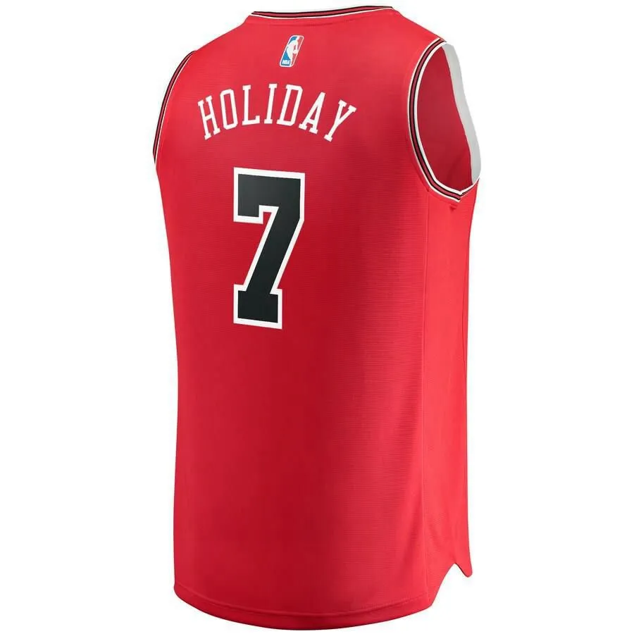 Chicago Bulls Justin Holiday Fanatics Branded Fast Break Player Icon Jersey Kids - Red | Ireland V1722A8