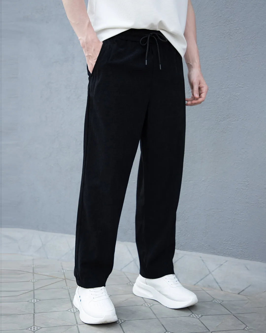 Coal Black Corduroy Pant