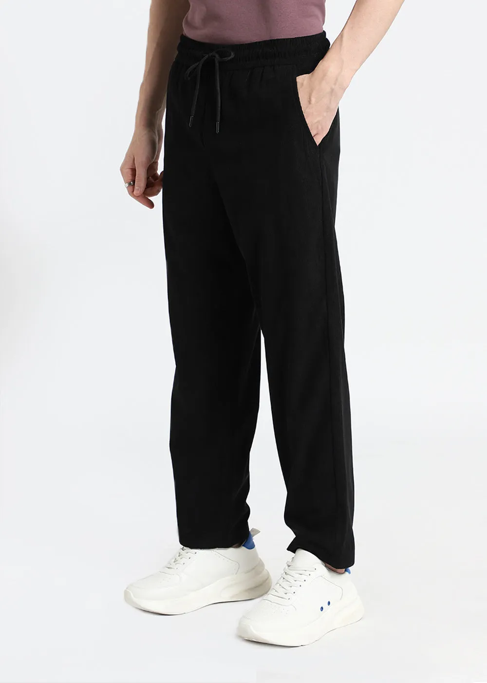 Coal Black Corduroy Pant