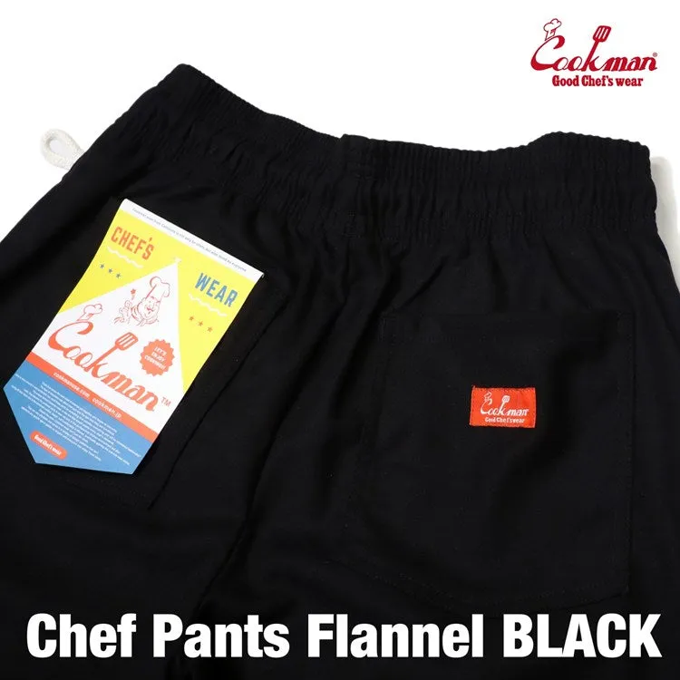 Cookman Chef Pants - Flannel : Black