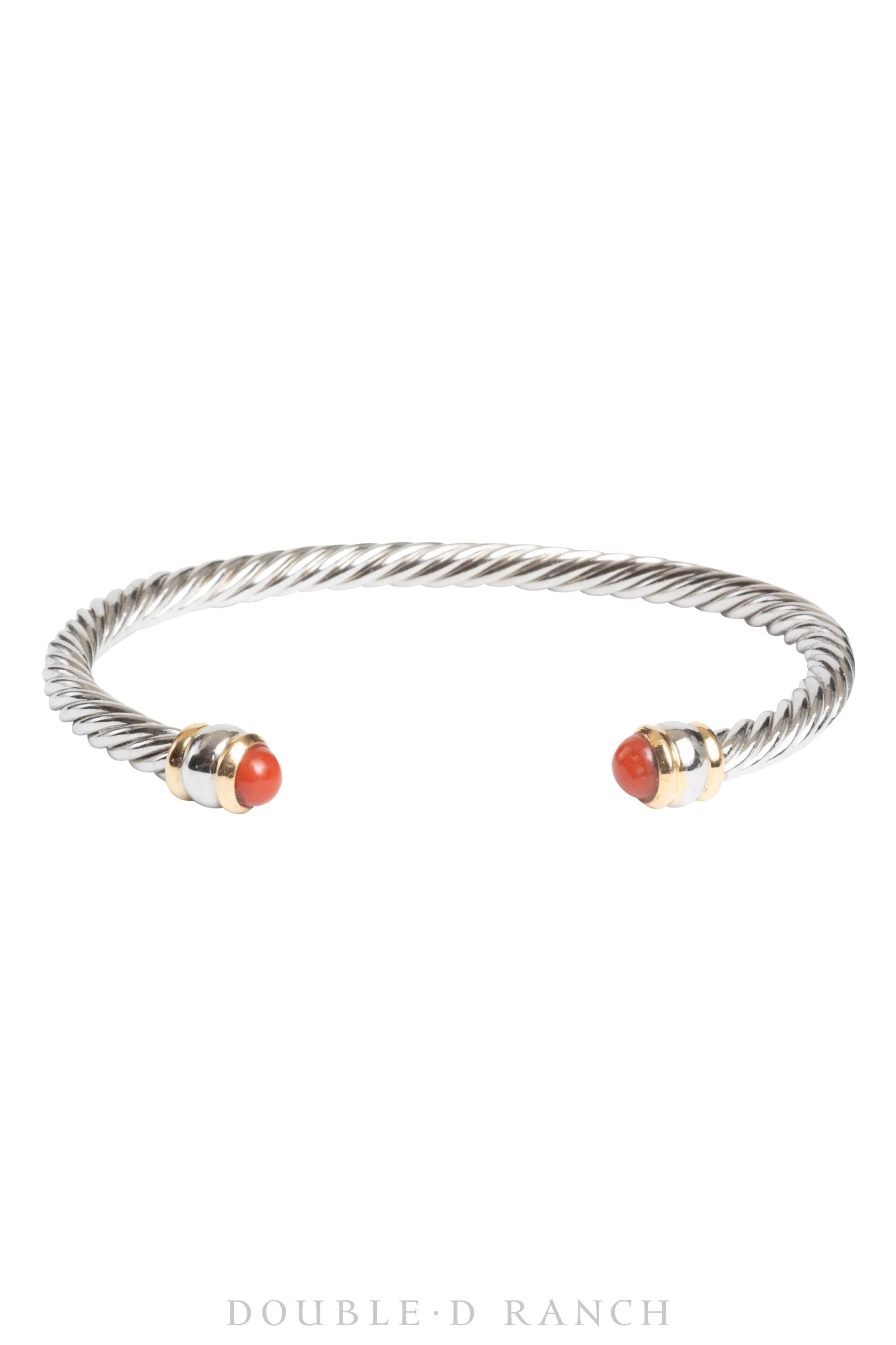 Cuff, Diamond Collection, Rope, Coral, Contemporary, 3480