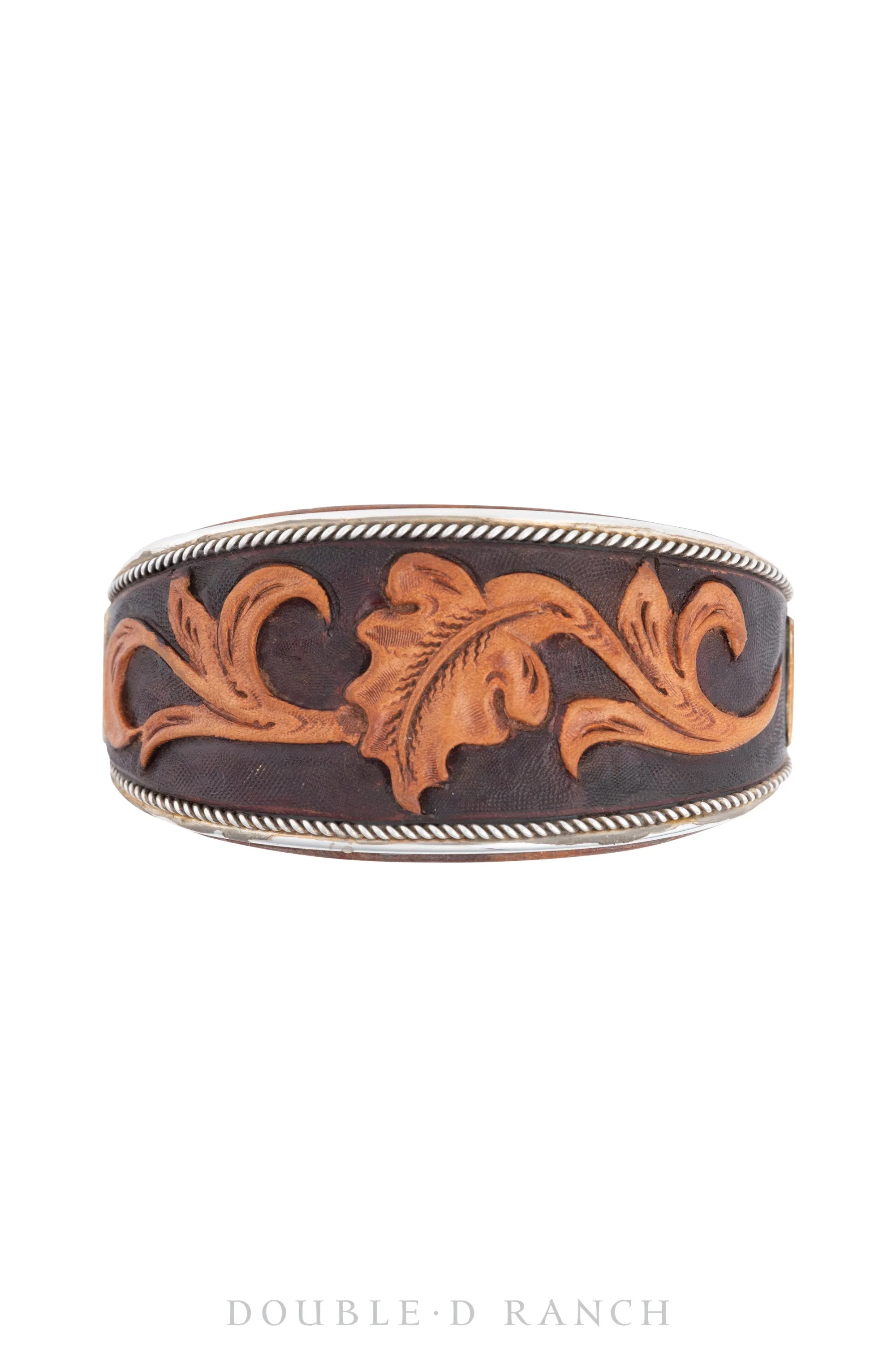 Cuff, Leather, Tooled Leather, Artisan, Charlie Favour Hallmark, Contemporary, 3586