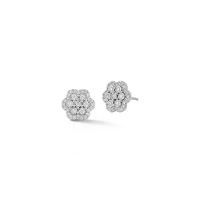 Dana Rebecca Designs - Ava Bea - Flower Studs with Diamonds, White Gold