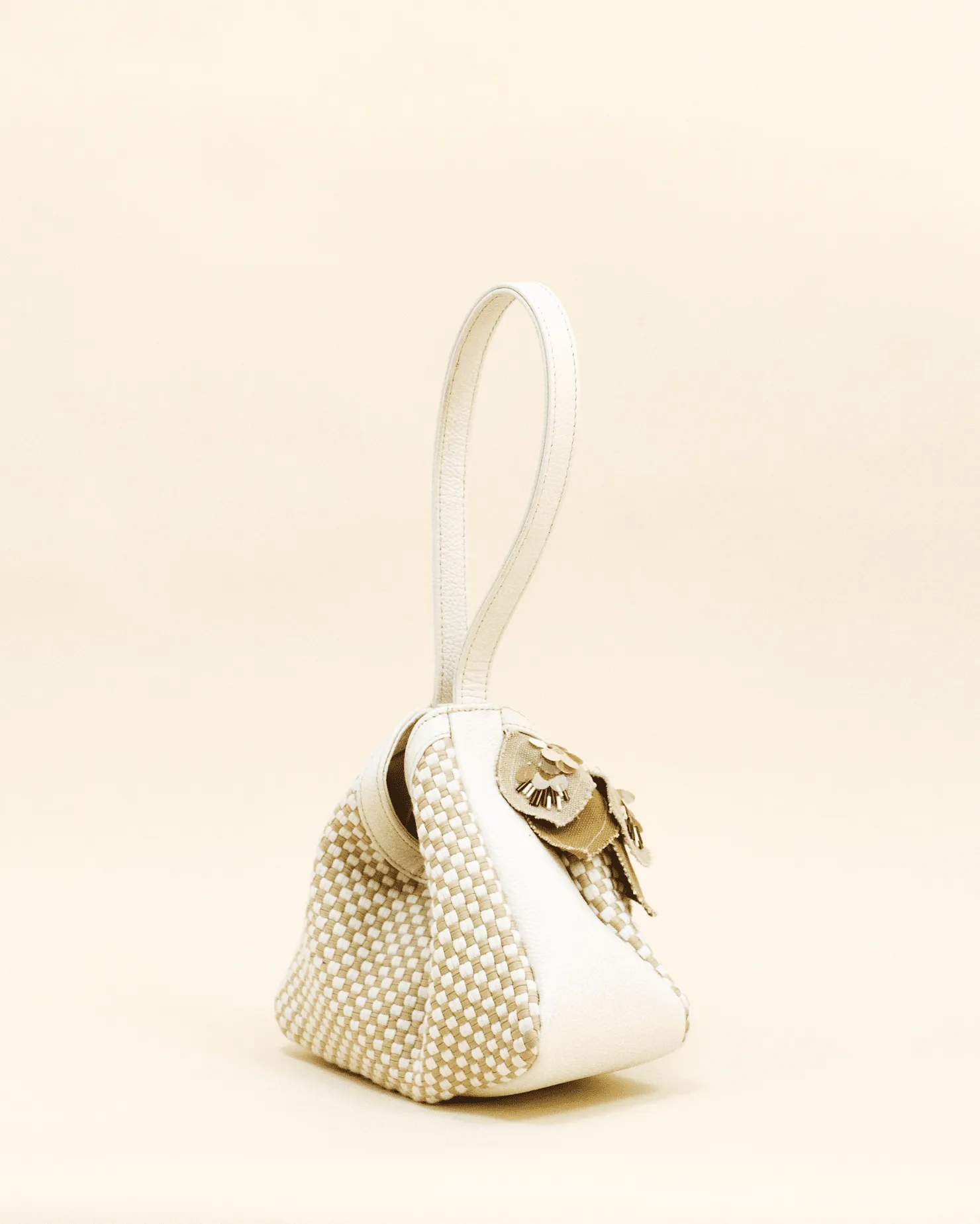 Dangwa Mini Hobo Bag Beige