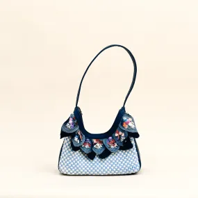 Dangwa Mini Hobo Bag Navy