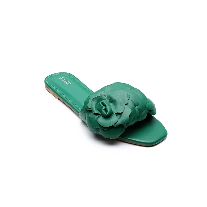 Faux Flower Slip On Sandal MY 222