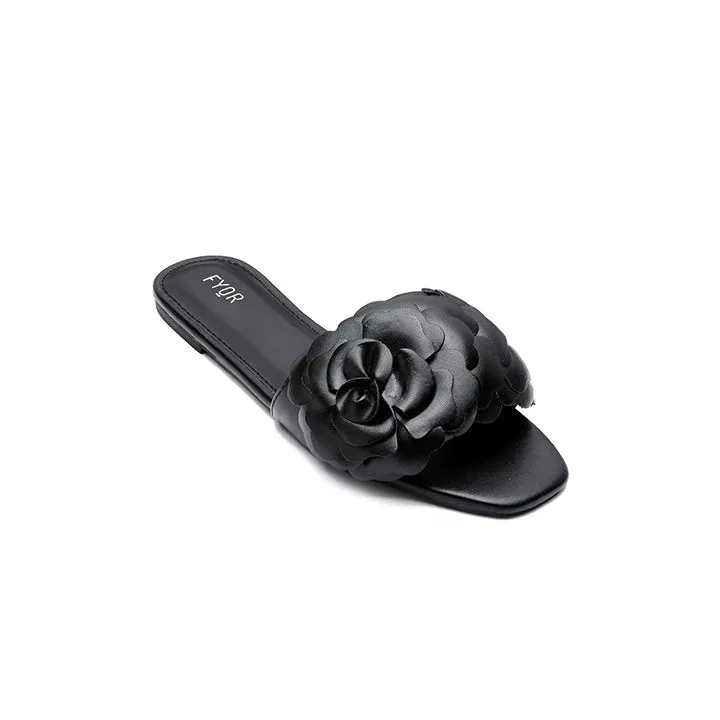 Faux Flower Slip On Sandal MY 222