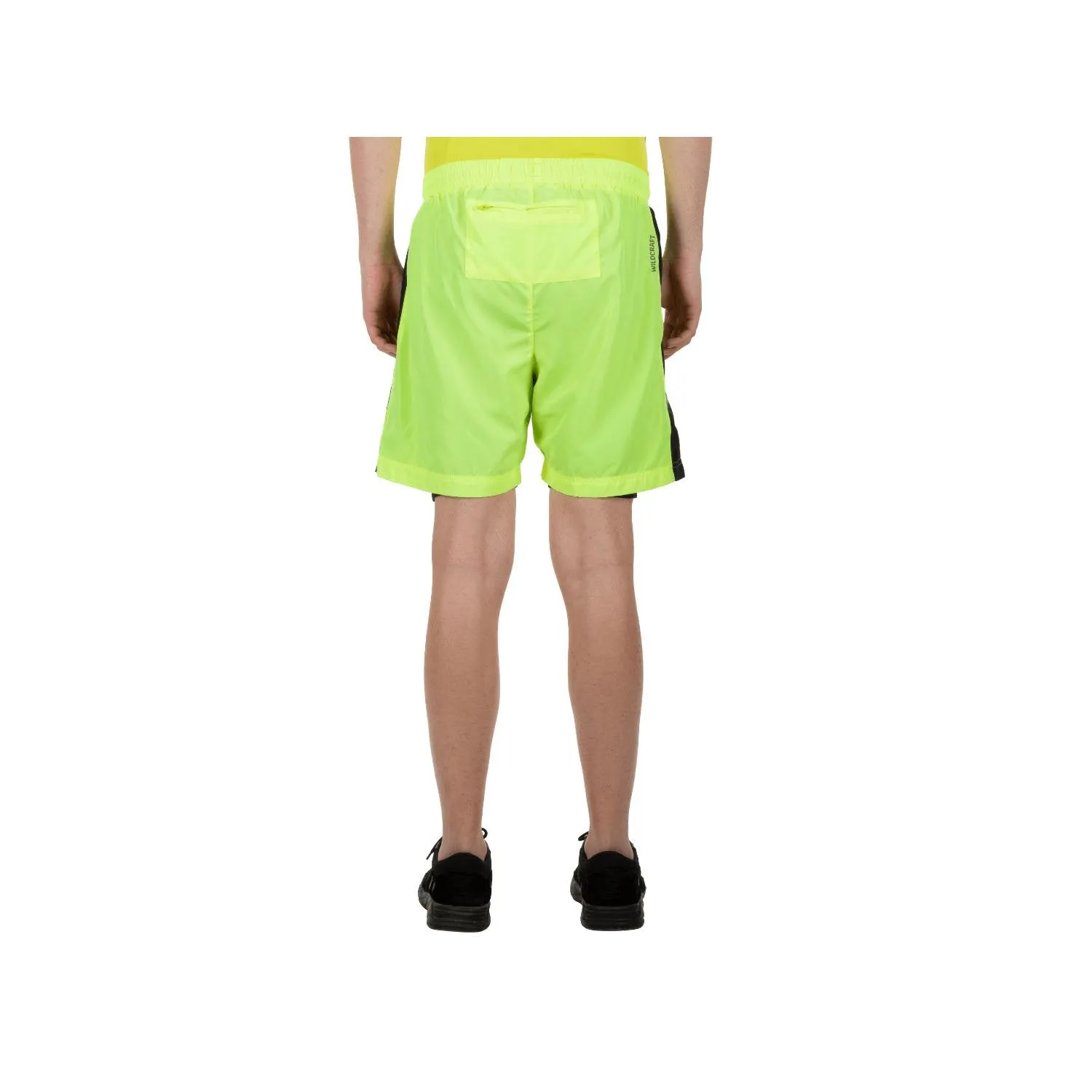 Firefox Mens Running Shorts - Lime/Black