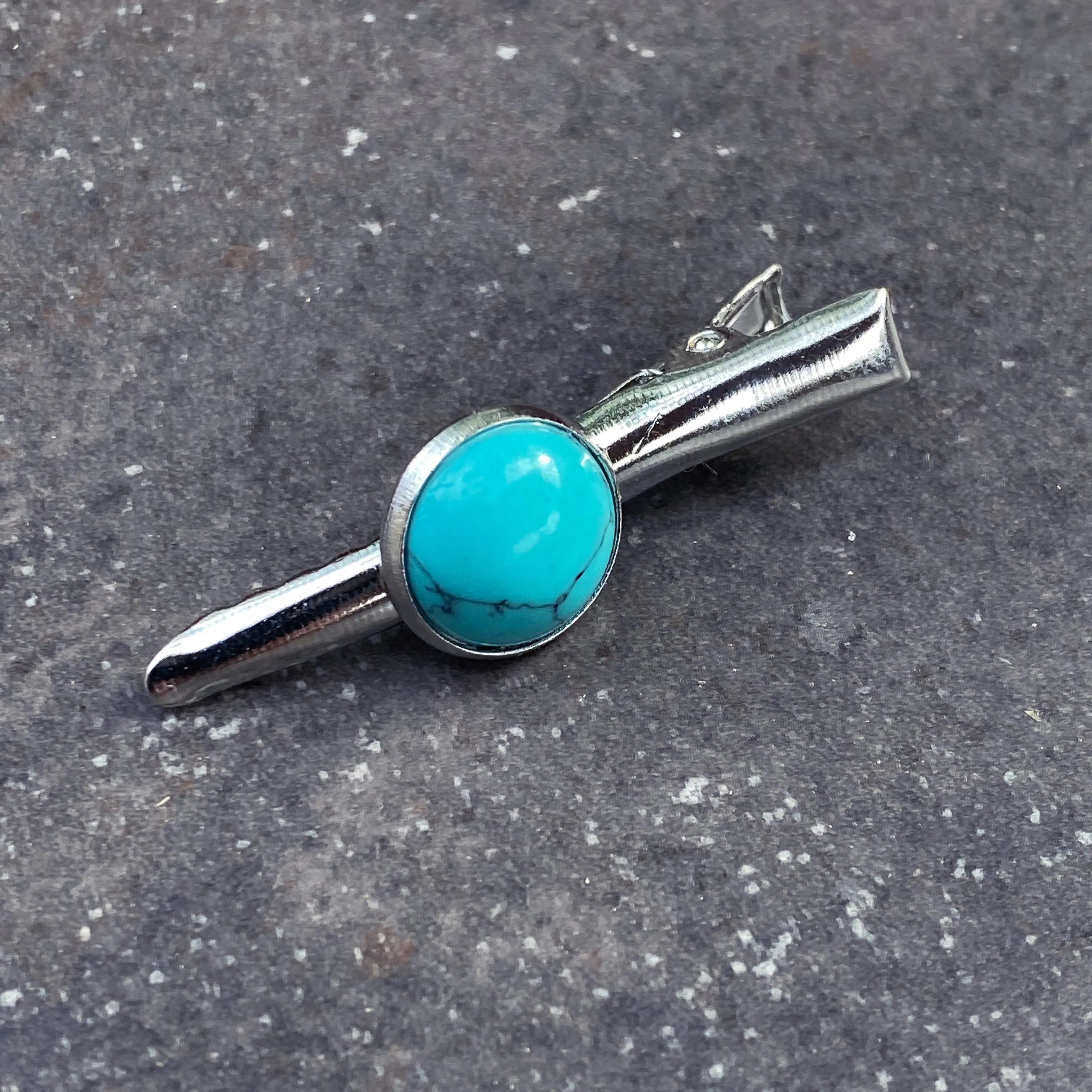 Genuine Gemstones on Metal Hairclips