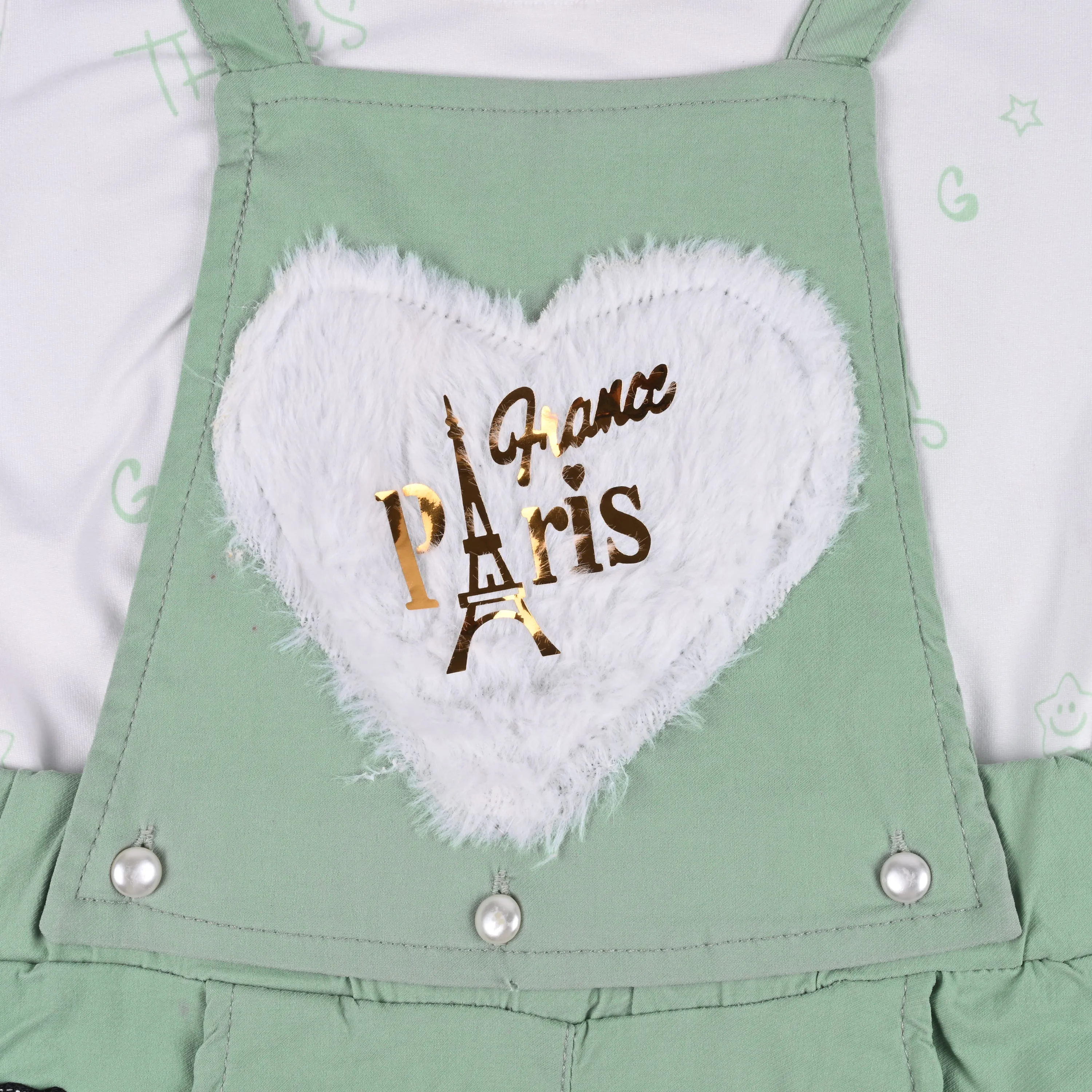 Girls Dungaree Set