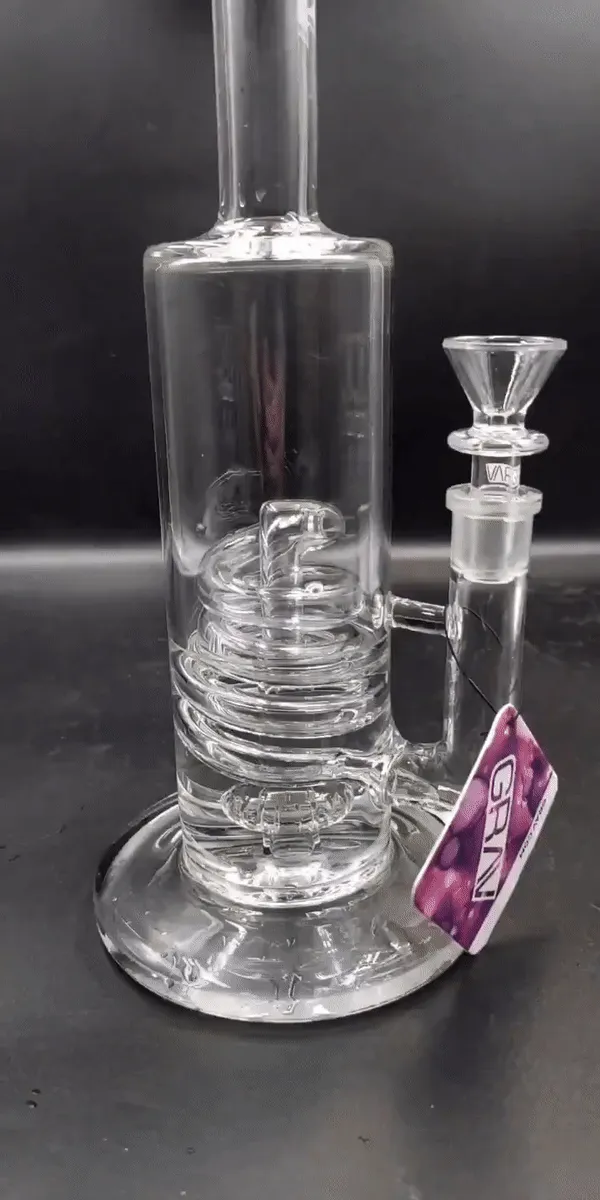 GRAV Clear Coil Showerhead Water Pipe