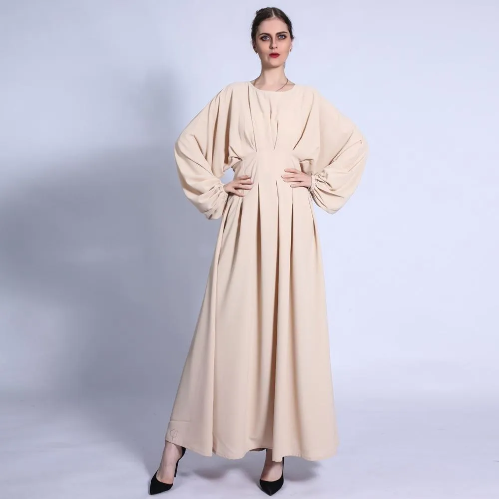 MA010 Batwing Pleated Abaya