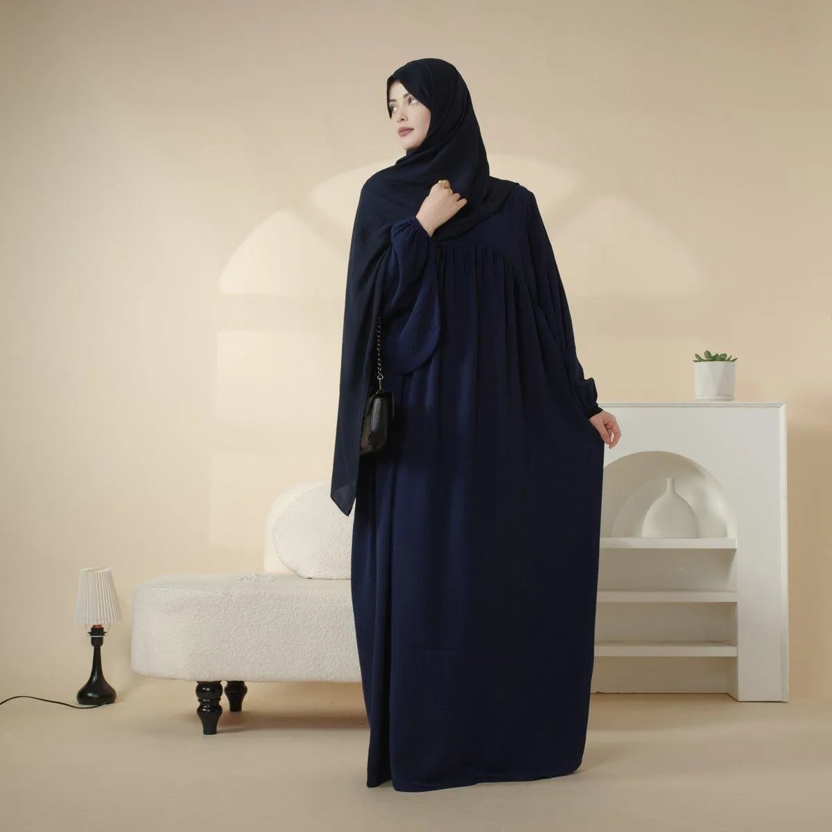 MA027 Reversible Crepe Abaya