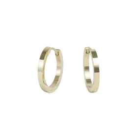 Medium plain huggie earrings