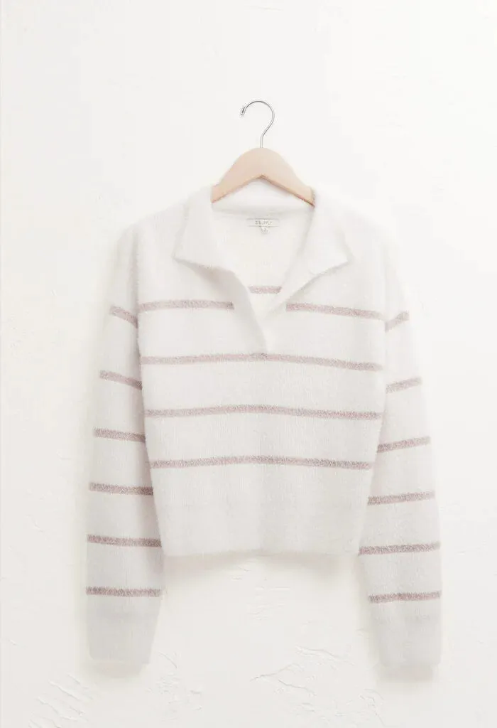 Monique Stripe Sweater-Sandstone