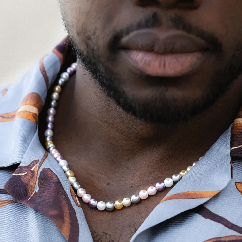 Multi Colour Pearl Chain (6MM)