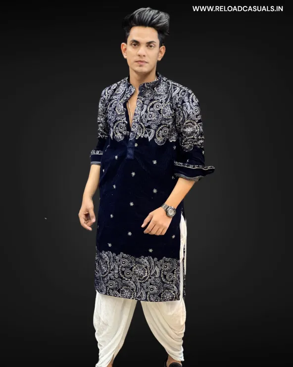 New Heavy Embroidery Small Flower Designer Kurta