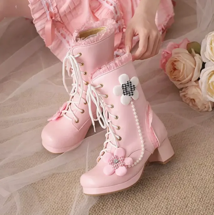 Pretty Flowers Boots PN6181