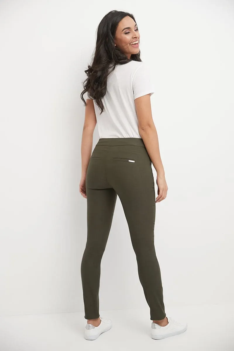 Pull-on skinny pants