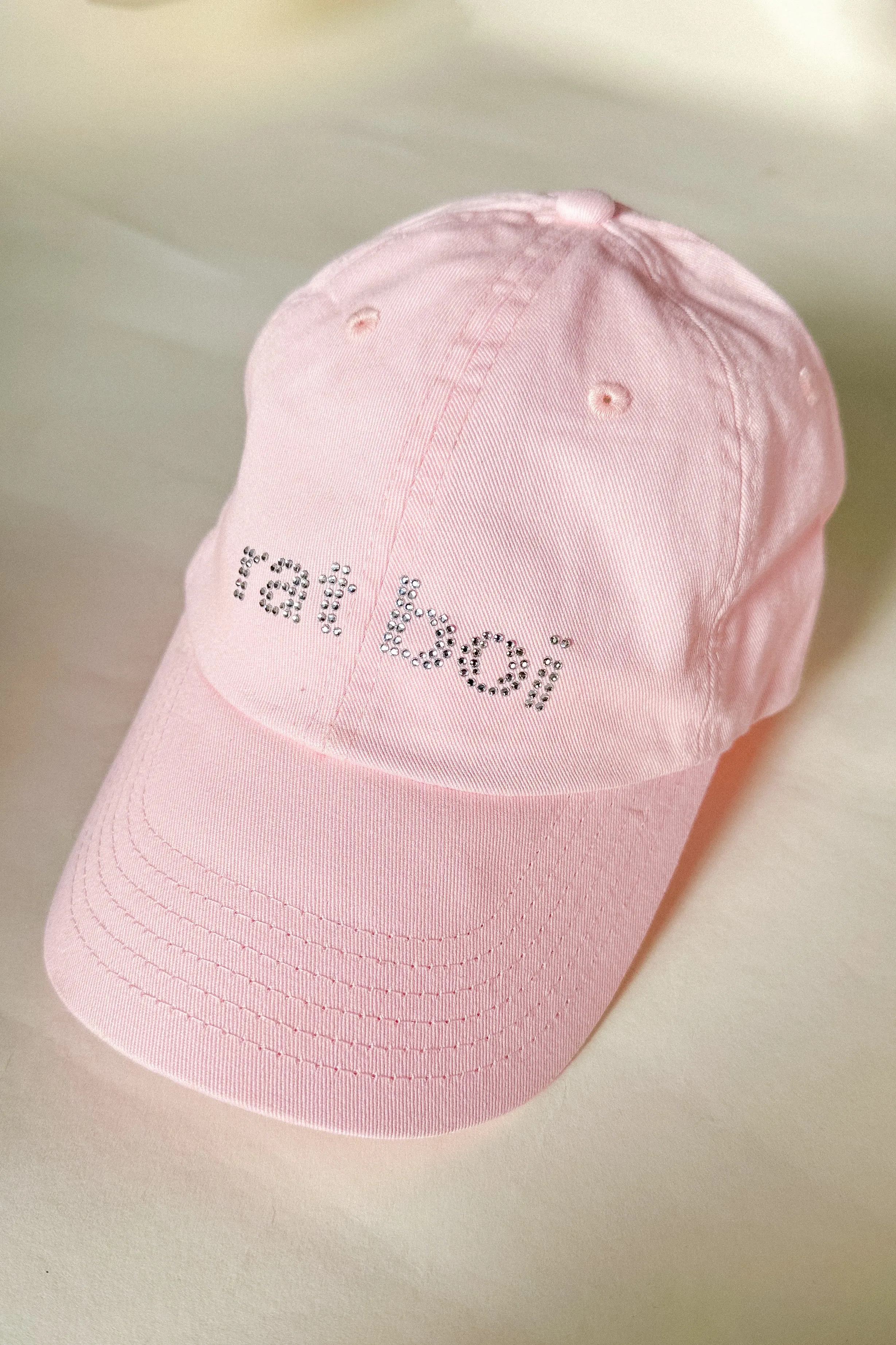 RAT BOI RHINESTONE HAT IN PETAL