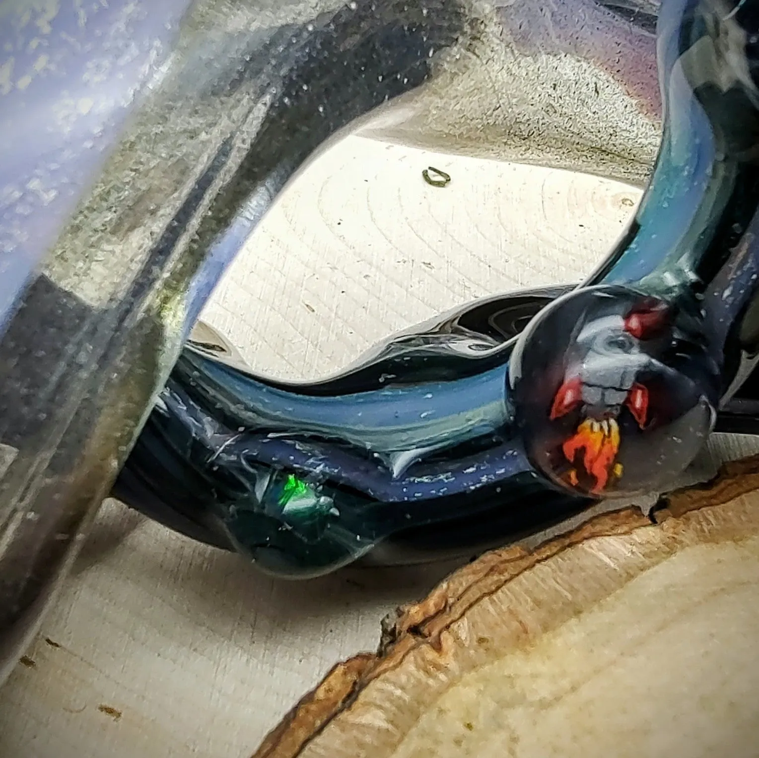 Spaced Out Dichroic Hand Pipe (Ready to Ship)