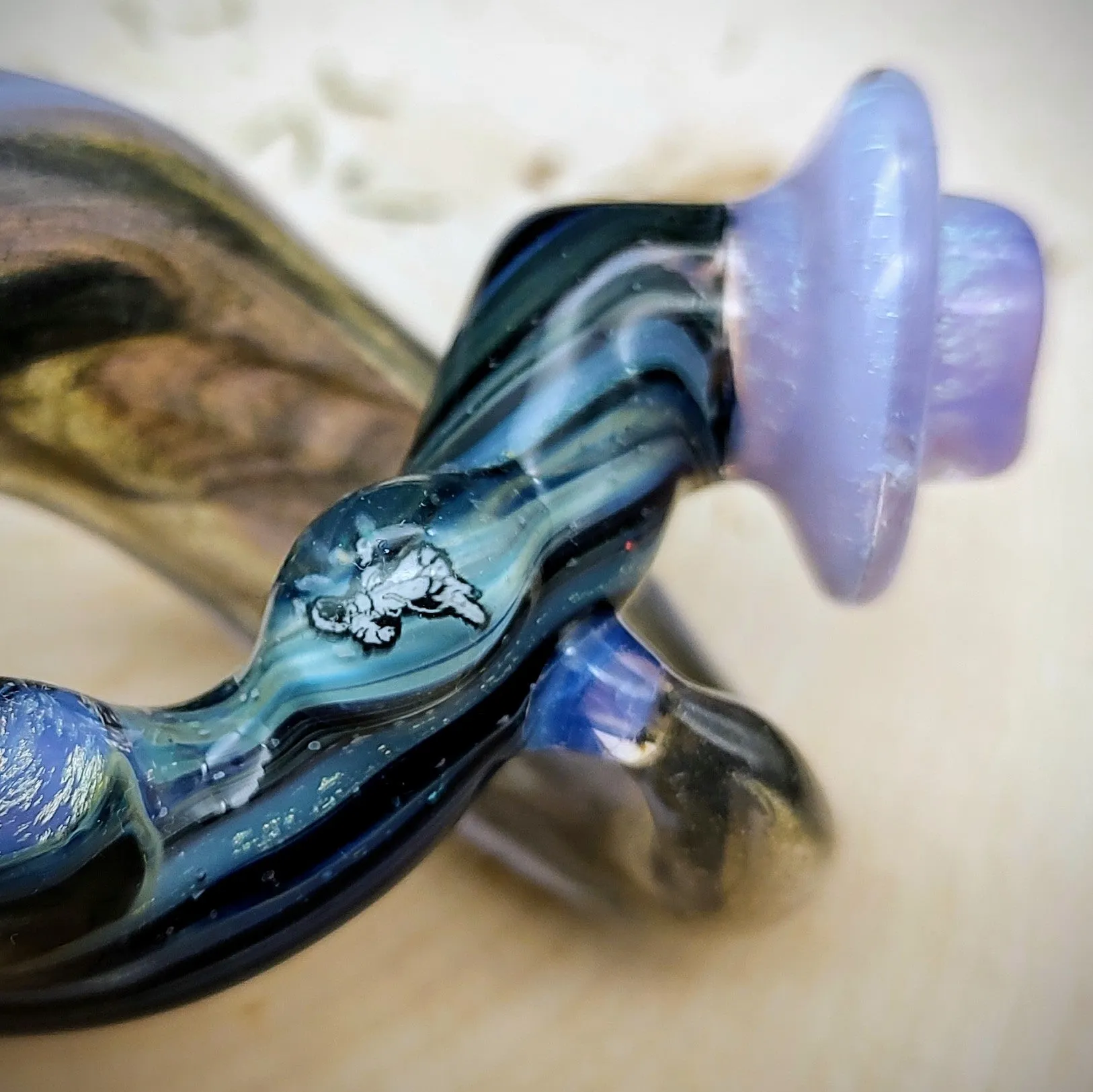 Spaced Out Dichroic Hand Pipe (Ready to Ship)