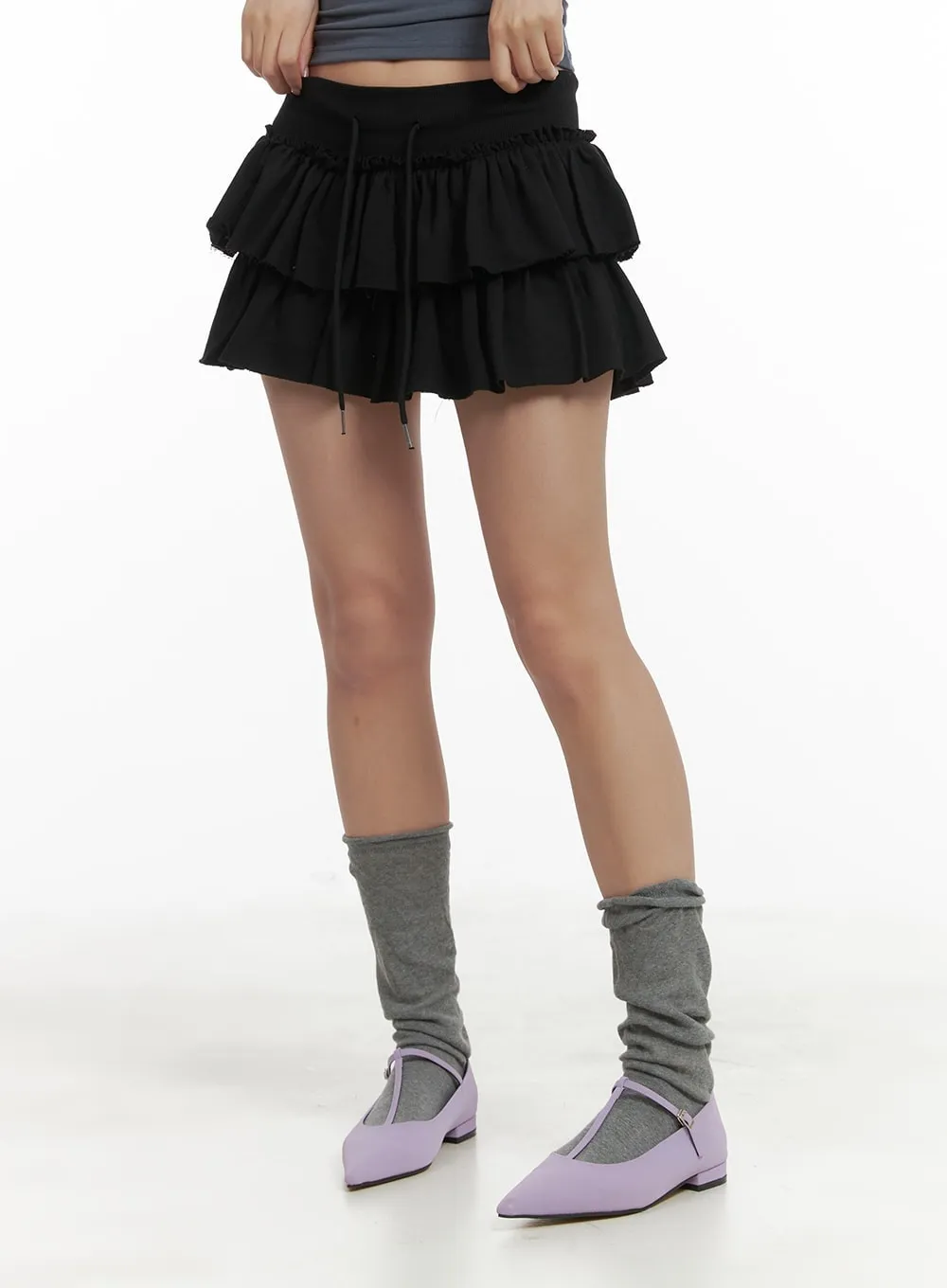 String Frill Mini Skort CA409