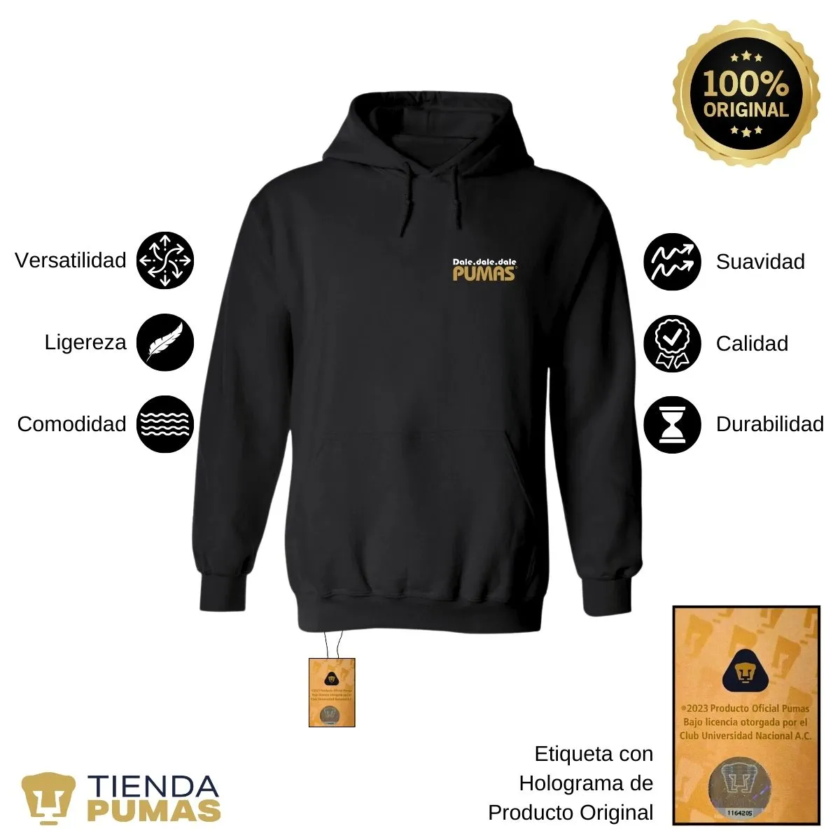 Sudadera Mujer Pumas UNAM a ganar