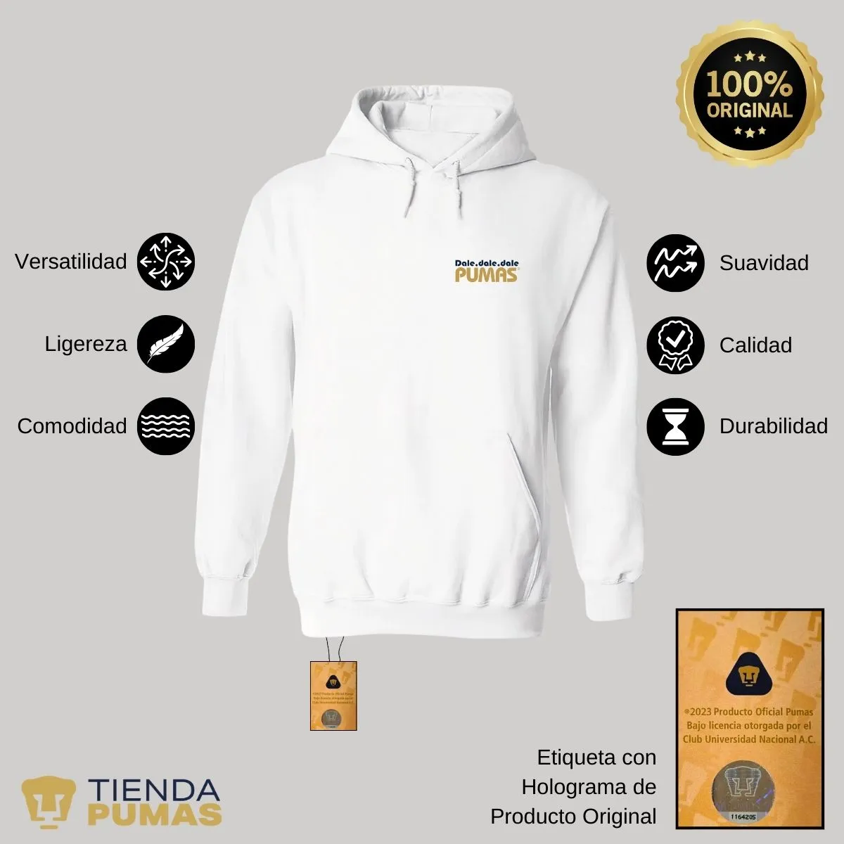 Sudadera Mujer Pumas UNAM a ganar