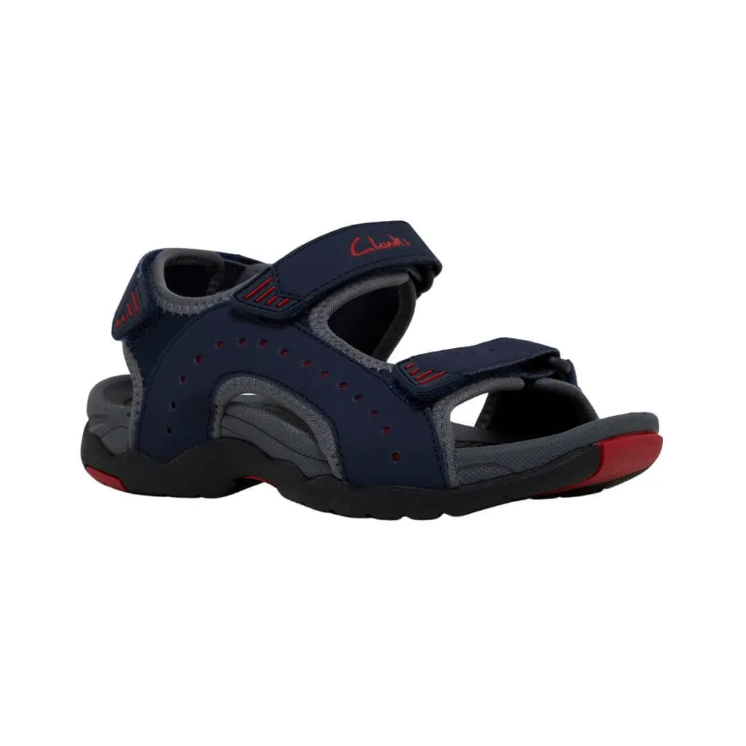 TERRY - NAVY/GREY/RED