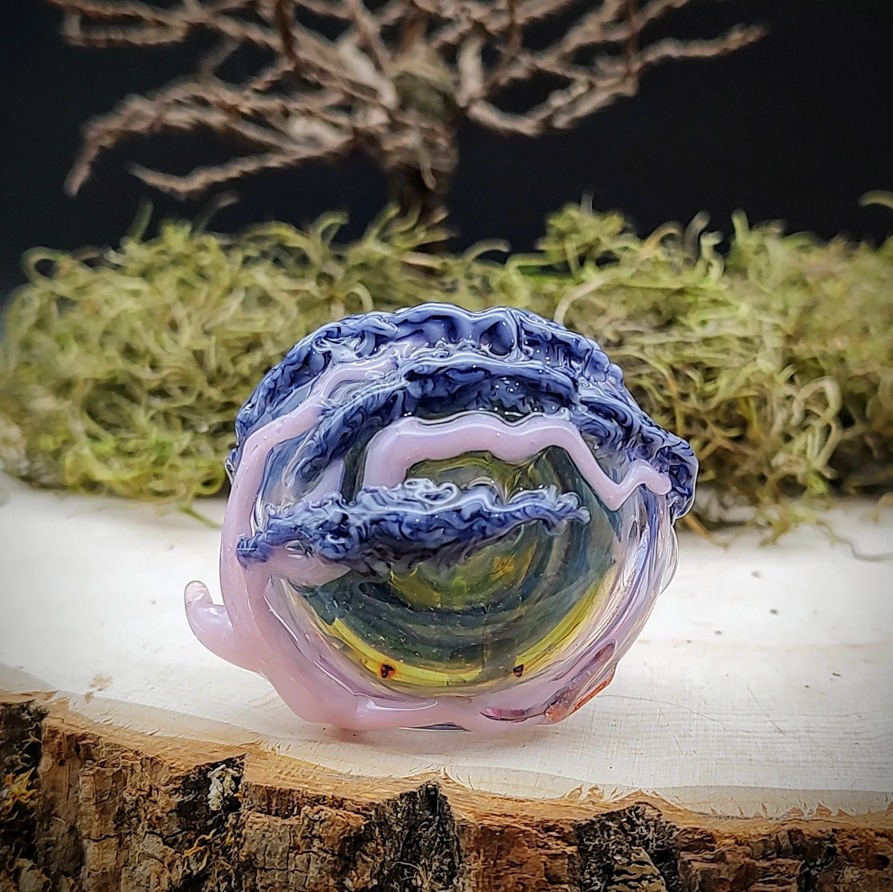 Tree Marbled Hand Pipe (Ready to Ship)